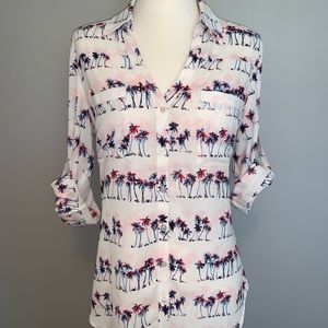 Express Portofino Shirt - Palm Tree Design